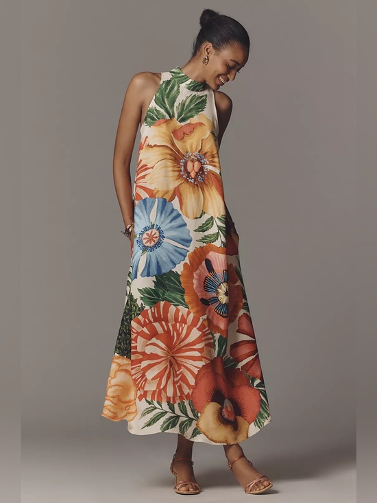 FARM Rio Dresses & Skirts - NWT Farm Rio Halter Maxi Dress